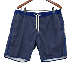 Fair Harbor Mens The Anchor Lined Shorts 7.5" Slate Gray Drawstring Pockets Sz S